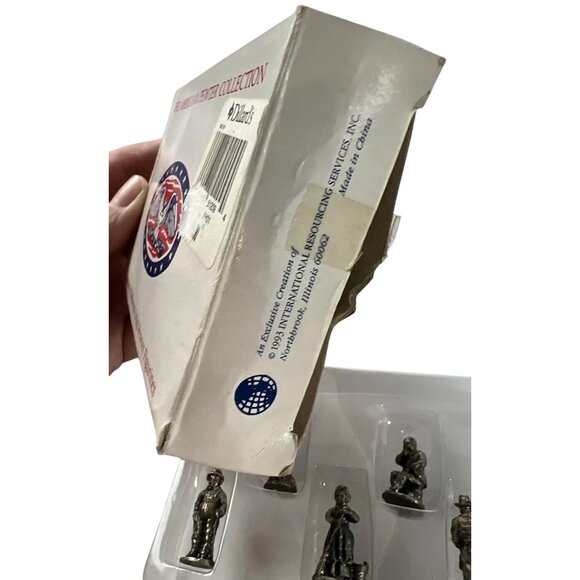 The Americana Pewter Collection 6 Figurines Solid Pewter 1993 - Picture 7 of 9